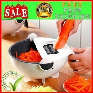 Shop&More    ALL-IN-ONE Multifunctional Vegetable Slicer Household Chip Kitchen Tools Cutter.