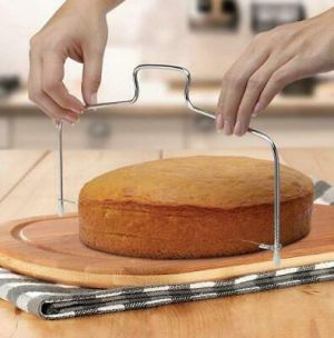 Shop&More    Cake Slicer Cutter Kitchen Pie Bread Slice Baking Tools Stainless Steel jx00