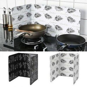 Shop&More    Wall Oil Splash Guard Gas Stove Aluminum Foil Nordic Style Oil Baffle Kitchen