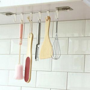 Shop&More    6 Hook Suction Cup Shelf Hooks Kitchen Gadgets Cupboard Home Organizer Storag_ti