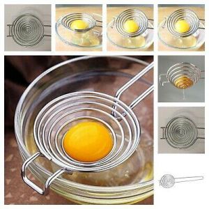 Egg Yolk Separator Stainless Steel Divider Sweet Kitchen Gadgets Cooking Tool