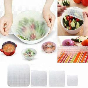 Shop&More Kitchen  Seal Food Fresh Food Silicone Kitchen Tool Gadgets Plastic Wrap Vacuum Reusable