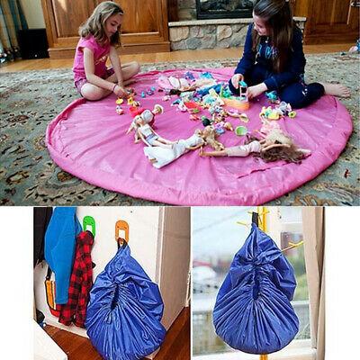 Shop&More    Portable Storage Bag Kids Baby Toy Round Play Game Mat Building Blocks Organizer
