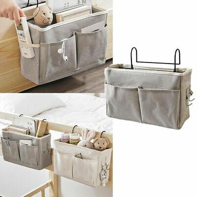 Shop&More    Bed Organizer Bedside Pockets Gadget Storage Holder Couch Hanging Bag Home